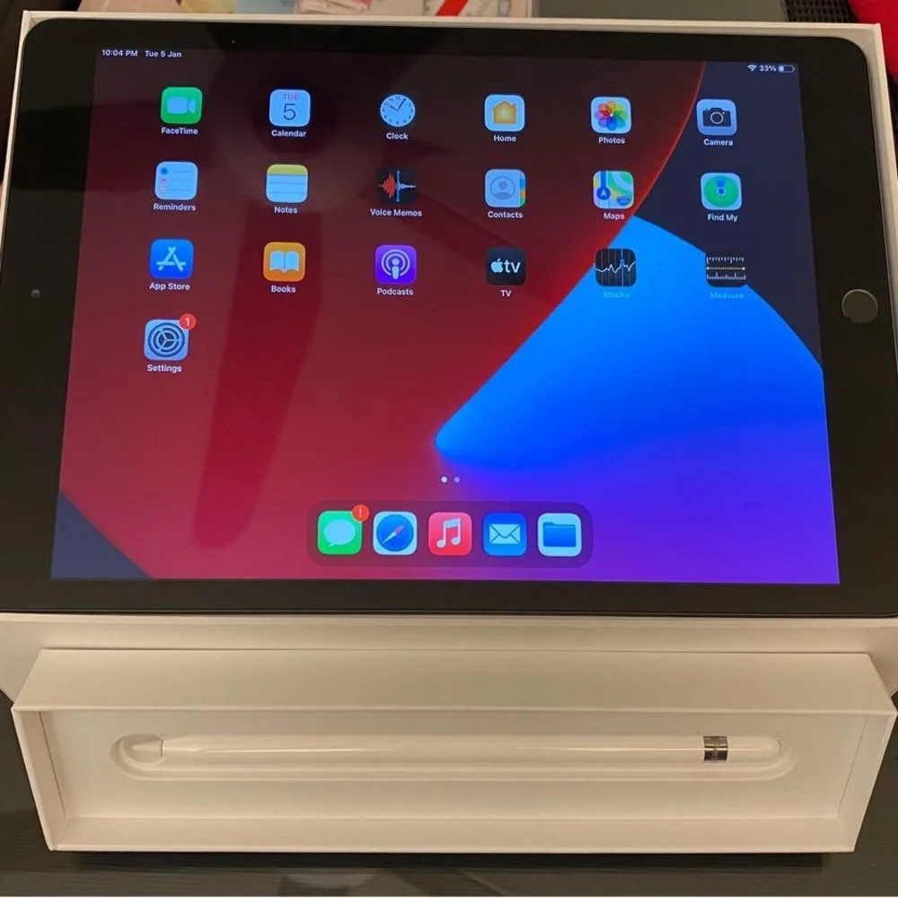 Barely Used Apple iPad And Apple Pencil - 8th Gen - 128GB - Space Gray